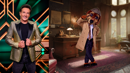 Sjoerd van Ramshorst de Teckel in The Masked Singer met Gerard Joling