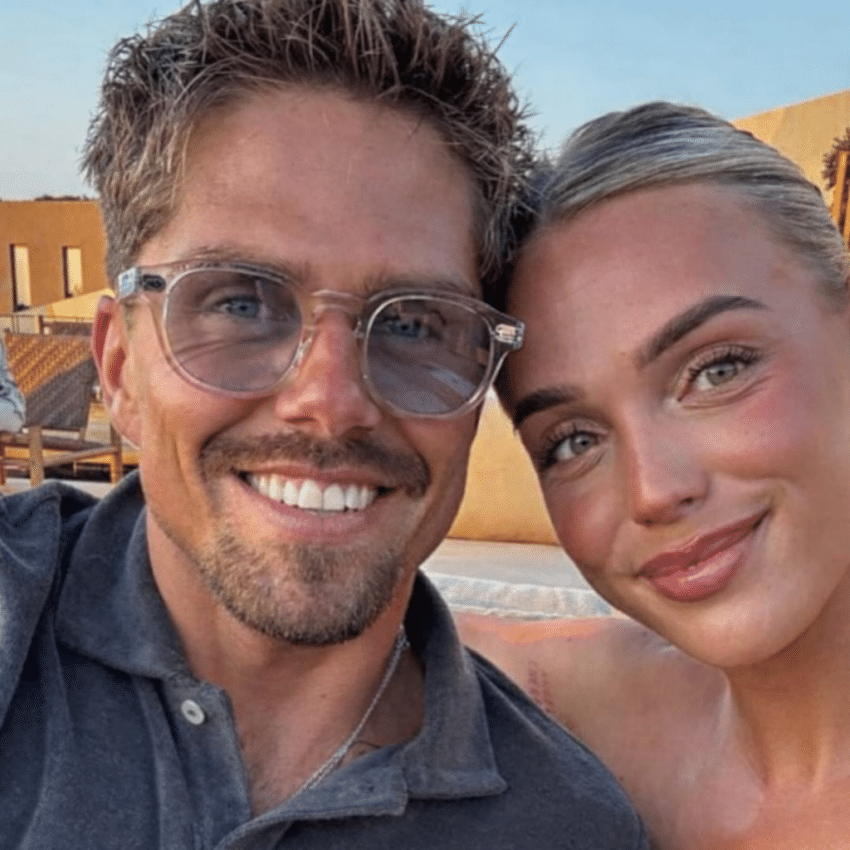 Zonsondergang Selfies Met Een Glimlach