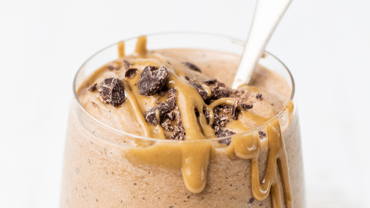 overnight oats met pindakaas en cacao