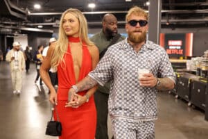 Jake Paul en Jutta Leerdam Getty